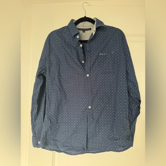 Blue Comma Button-Up Shirt - Picture 2 of 6